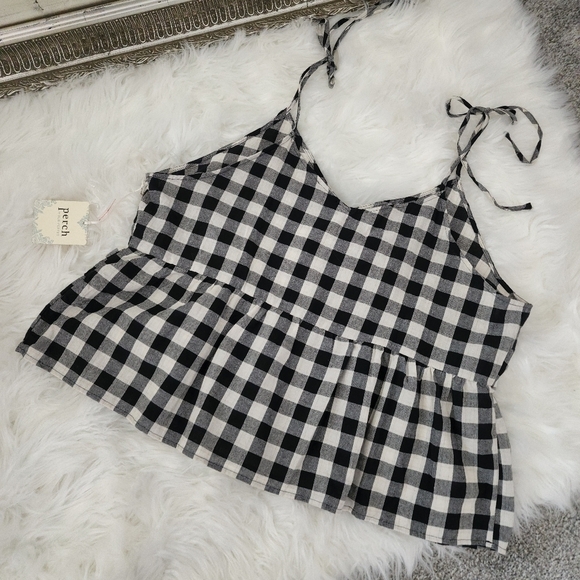 New! Perch by Blu Pepper plaid cami tank size 3XL - Picture 3 of 7